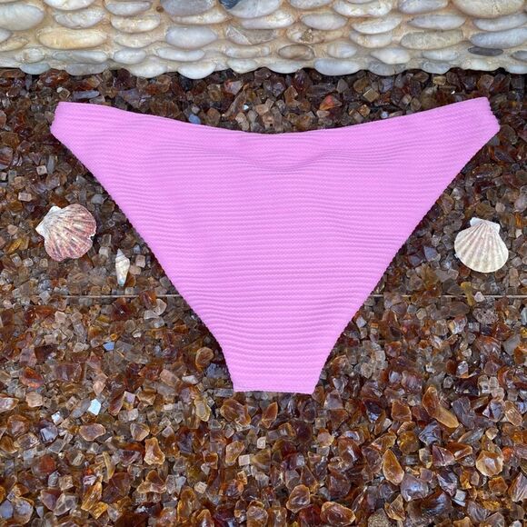 NWT New! L*Space Sol Pink Bikini Swim Bottom Medium Beach Summer Vacation Sun - Picture 6 of 13